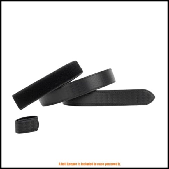 Scratch Proof Genuine Leather Belt Hook & Loop Closure 1 3/8\
